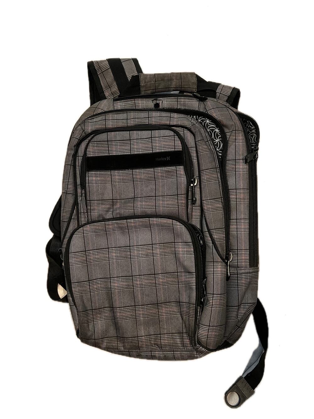 Hurley Gray Computer Padded Travel Backpack